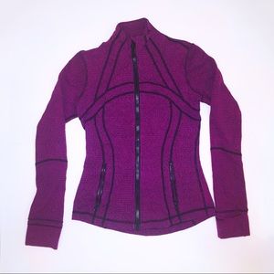 🍋LULULEMON - pink/purple and black zip up sweater